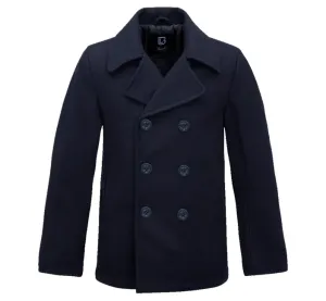 Brandit Pea Coat Kabát, tmavě modrý - 3XL
