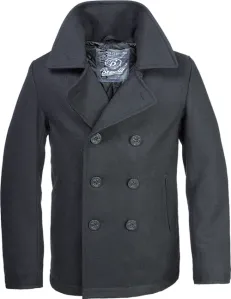 Brandit Pea Coat pánský kabát, černý - 7XL