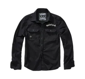 Brandit Motörhead Vintage košile s dlouhými rukávy, černá - 3XL