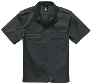 Brandit US košile s krátkým rukávem, černá - 5XL