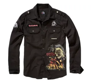 Košile Brandit Iron Maiden Luis, černá - XXL