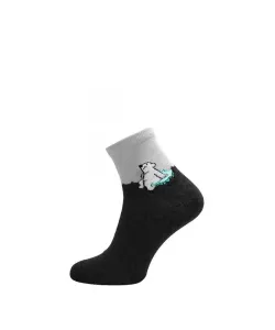 Bratex Women Vzory, polofroté 051 ponožky, 36-38, černá #2320895