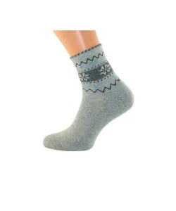 Bratex Women Vzory, polofroté 051 ponožky, 36-38, modrá melanž #2320132