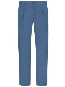 Nadměrná velikost: Brax, Chino kalhoty s minimalistickou strukturou, se skladem v pase Světle Modrá