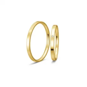 BREUNING zlaté snubní prsteny BR48/04301YG+BR48/04302YG #4552180