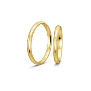 BREUNING zlaté snubní prsteny BR48/04311YG+BR48/04312YG #4552210
