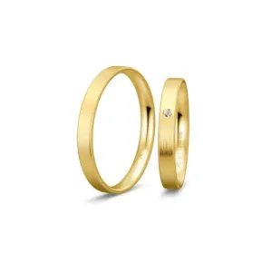 BREUNING zlaté snubní prsteny BR48/04401YG+BR48/14401YG #4552098