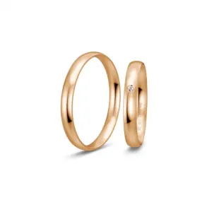 BREUNING zlaté snubní prsteny BR48/04405RG+BR48/14405RG #4552073