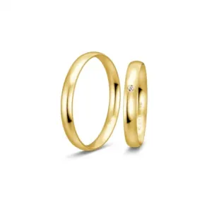 BREUNING zlaté snubní prsteny BR48/04405YG+BR48/14405YG #4552070