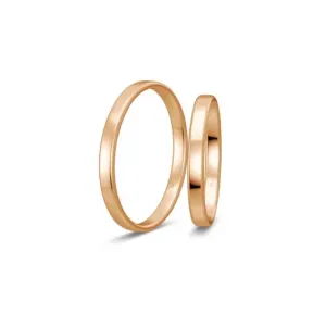 BREUNING zlaté snubní prsteny BR48/04410RG+BR48/14410RG #4551965
