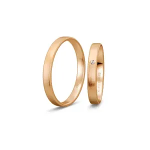 BREUNING zlaté snubní prsteny BR48/04411RG+BR48/14411RG #4551975