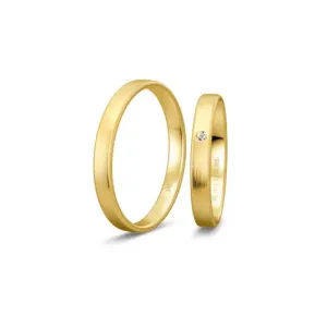 BREUNING zlaté snubní prsteny BR48/04411YG+BR48/14411YG #4551972