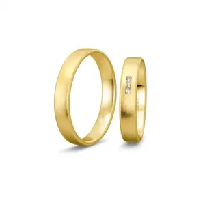 BREUNING zlaté snubní prsteny BR48/04413YG+BR48/14413YG #4552127
