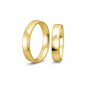 BREUNING zlaté snubní prsteny BR48/04414YG+BR48/14414YG #4552064