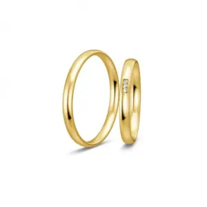 BREUNING zlaté snubní prsteny BR48/04963YG+BR48/04964YG #4552326