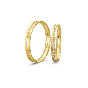 BREUNING zlaté snubní prsteny BR48/04985YG+BR48/04986YG #4552361