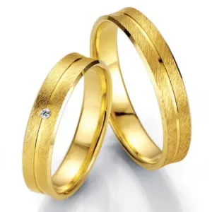 Breuning zlaté snubní prsteny BR48/07001YG+BR48/07002YG #2112017