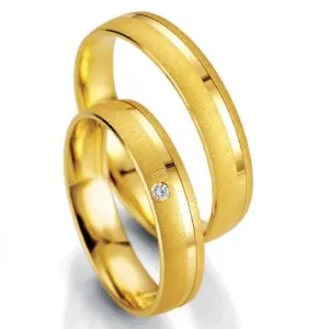 Breuning zlaté snubní prsteny BR48/07003YG+BR48/07004YG #2112018