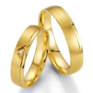 Breuning zlaté snubní prsteny BR48/07005YG+BR48/07006YG #2112031