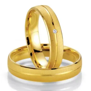 Breuning zlaté snubní prsteny BR48/07009YG+BR48/07010YG #2112021