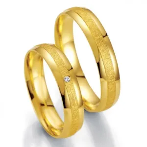 Breuning zlaté snubní prsteny BR48/07013YG+BR48/07014YG #2112023