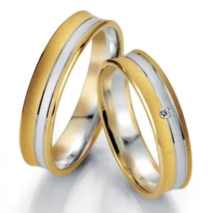 Breuning zlaté snubní prsteny BR48/07049BI+BR48/07050BI #2111308