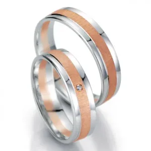 Breuning zlaté snubní prsteny BR48/07053BI+BR48/07054BI #2111551