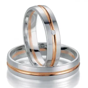 Breuning zlaté snubní prsteny BR48/07055BI+BR48/07056BI #2111552