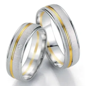 Breuning zlaté snubní prsteny BR48/07057BI+BR48/07058BI #2111312