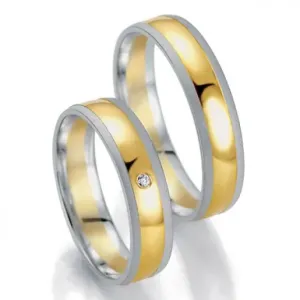 Breuning zlaté snubní prsteny BR48/07059BI+BR48/07060BI #2111313