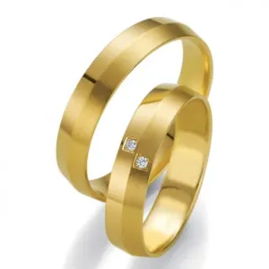 Breuning zlaté snubní prsteny BR48/07137YG+BR48/07138YG #2111328