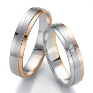 Breuning zlaté snubní prsteny BR48/07143BI+BR48/07144BI #2111330