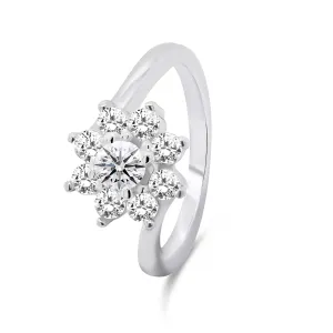 Brilio Silver Krásný stříbrný prsten se zirkony RI053W 54 mm