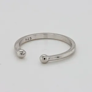Brilio Silver Minimalistický otevřený bronzový prsten RI104R 50 mm
