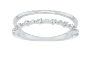 Brilio Silver Okouzlující stříbrný prsten se zirkony GR043W 60 mm