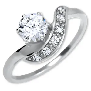 Brilio Silver Stříbrný zásnubní prsten 426 001 00534 04 50 mm