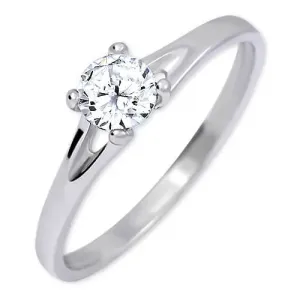 Brilio Silver Stříbrný zásnubní prsten s krystalem 426 001 00508 04 59 mm #5767814