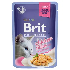 Brit Premium Cat Delicate Fillets v želé s kuřetem 85g