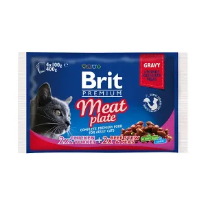 Kapsička Brit Premium Cat Meat Plate Multipack 4x100g