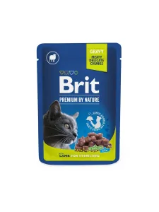 Brit Premium cat 100 g kapsa Steril s jehněčím masem v omáčce - 100g