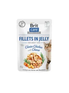 Kapsička BRIT Care Cat Pouch Choice Chicken with Cheese in Jelly 85g - 1x85g #3905663