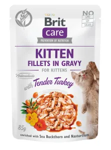 Kapsička Brit Care Cat Kitten Fillets in Gravy with Tender Turkey 85g