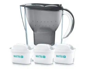 Brita Starter pack Marella, černá + 3 vodní filtry Maxtra+ Pure Performance 1039274