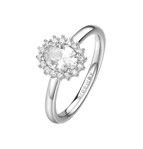 Brosway Elegantní stříbrný prsten Fancy Infinite White FIW79 50 mm #5925314