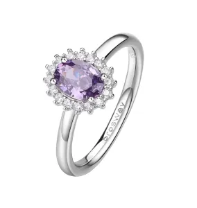 Brosway Elegantní stříbrný prsten Fancy Magic Purple FMP75 50 mm #5925336