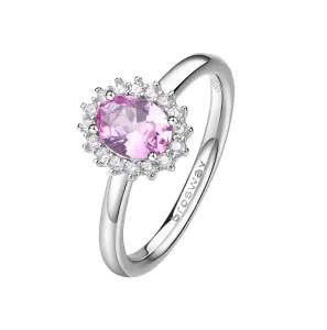 Brosway Elegantní stříbrný prsten Fancy Vibrant Pink FVP73 50 mm #5925465