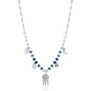 Brosway Trendy ocelový náhrdelník s korálky a přívěsky Chakra BHKN082 #4912190
