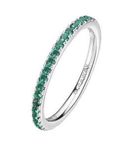 Brosway Třpytivý stříbrný prsten Fancy Life Green FLG65 50 mm #5925324