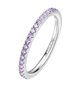 Brosway Třpytivý stříbrný prsten Fancy Magic Purple FMP70 54 mm #5925341