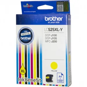 BROTHER LC-525-XL - originální cartridge, žlutá, 1300 stran